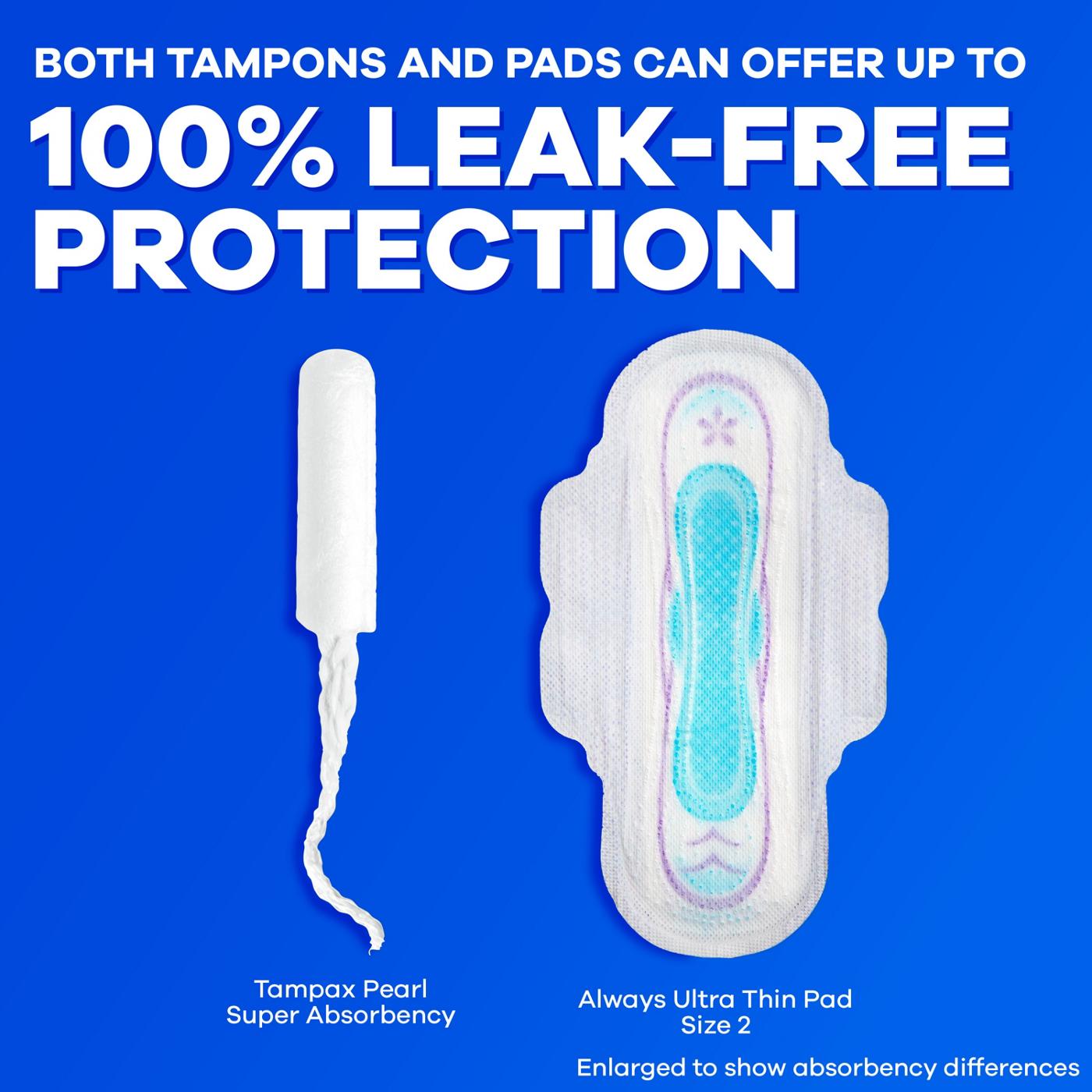 Tampax Pearl Leakguard Protection Tampons - Super & Ultra; image 3 of 3