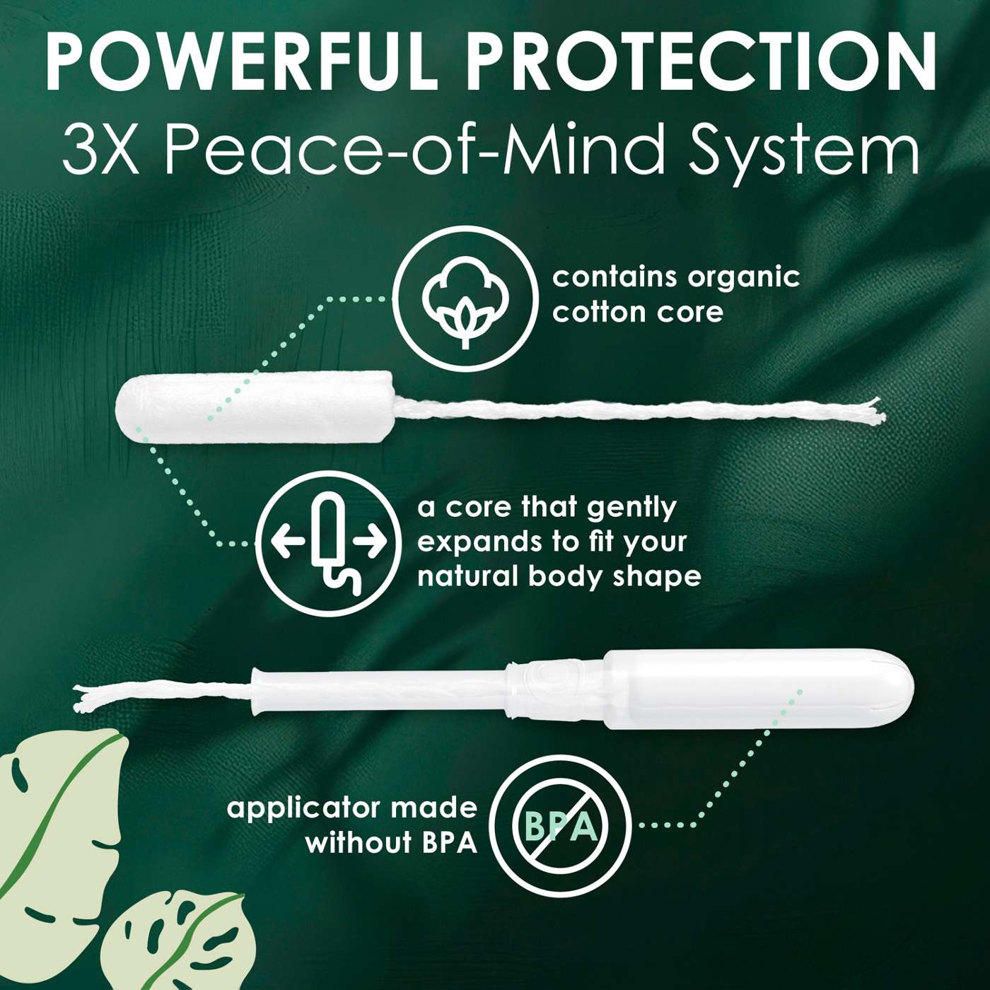 L Organic Cotton Core Tampons Duo Pack - Super & Super Plus; image 4 of 7