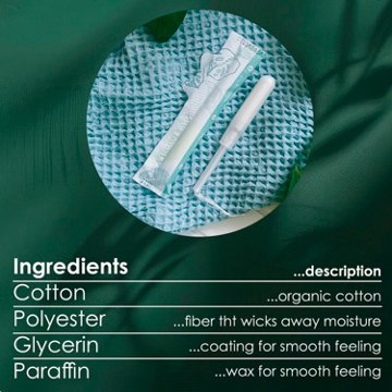 L. Organic Cotton Core Tampons Duo Pack - Super & Super Plus, 26 ct
