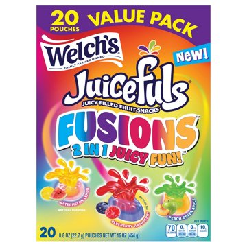 Welch's Juicefuls Fusions Fruit Snacks Value Pack, 20 ct