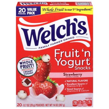 Welch's Fruit 'N Yogurt Snacks - Strawberry, 20 ct