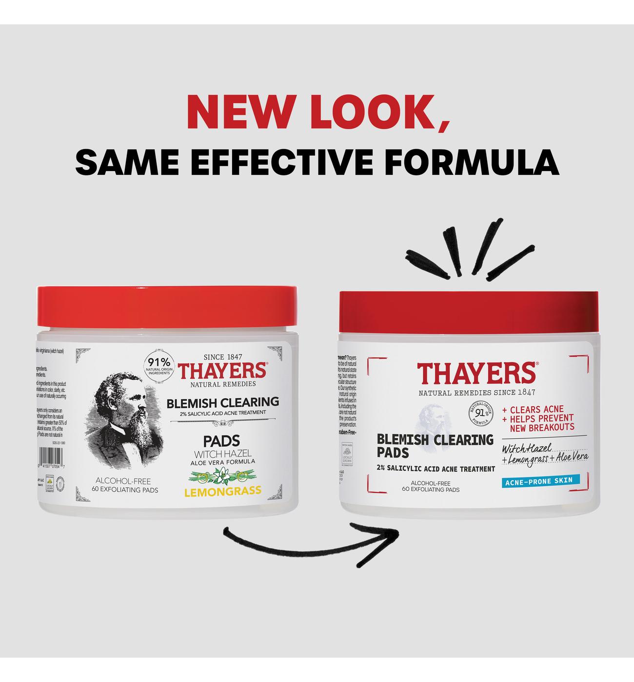 Thayers Witch Hazel Blemish Clearing Toner Pads with Salicylic Acid Acne Treatment; image 2 of 8