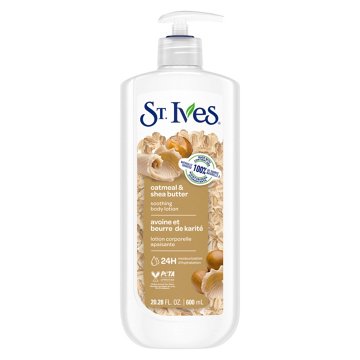 St. Ives Soothing Body Lotion - Oatmeal & Shea Butter, 20.28 oz