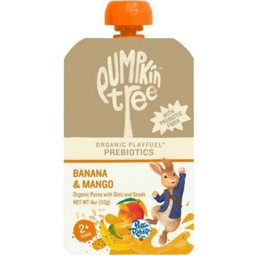 Pumpkin Tree Organics Super Oats & Seeds Banana & Mango Fruit Puree