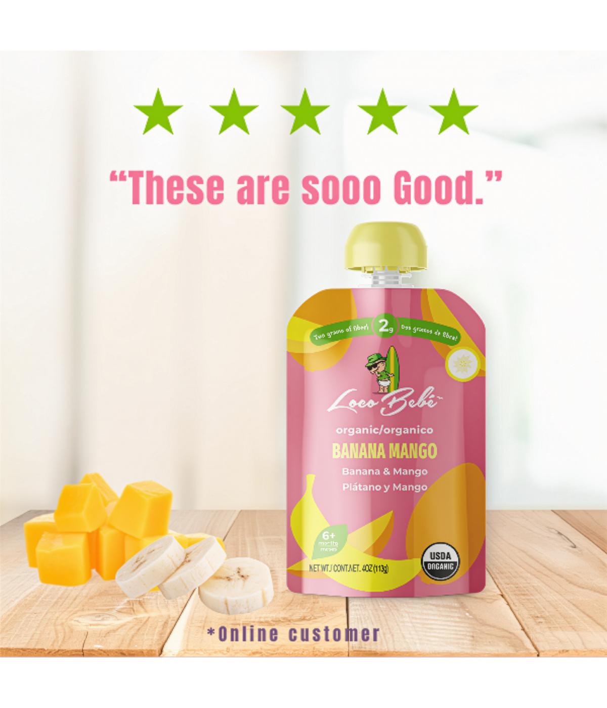 Loco Bebe Organic Baby Food Purée - Banana Mango; image 5 of 9