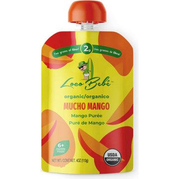 Loco Bebe Organic Baby Food Purée - Mucho Mango, 4 oz