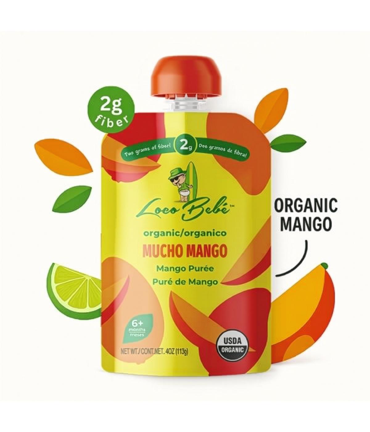 Loco Bebe Organic Baby Food Purée - Mucho Mango; image 2 of 5