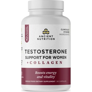 Ancient Nutrition Women's Testosterone Support + Collagen Capsules, 90 ct