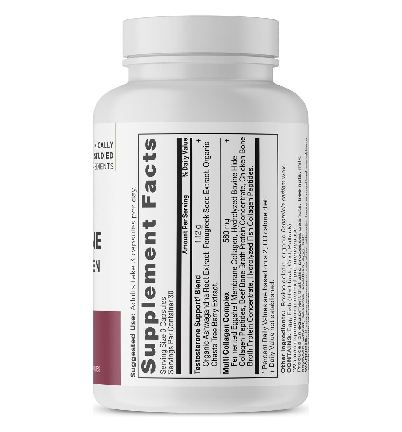 Ancient Nutrition Women's Testosterone Support + Collagen Capsules; image 4 of 4