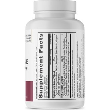 Ancient Nutrition Women's Testosterone Support + Collagen Capsules, 90 ct