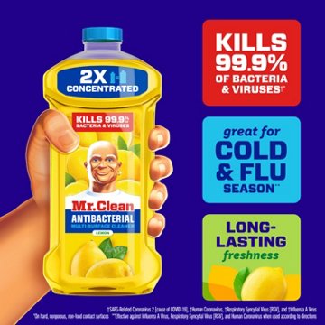 Mr. Clean Antibacterial All Purpose Cleaner - Lemon, 41 oz