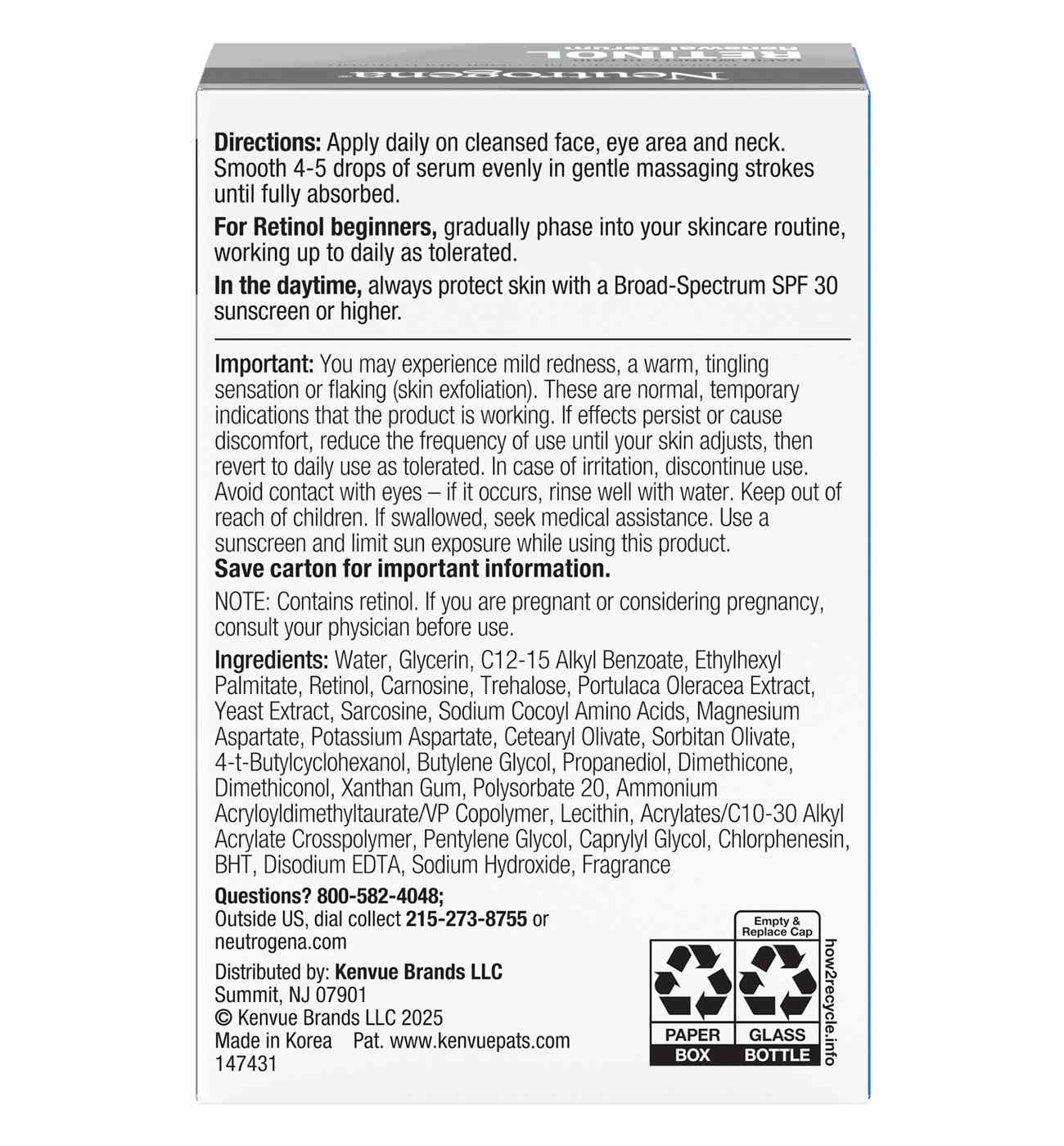 Neutrogena Rapid Wrinkle Repair Retinol Renewing Serum; image 2 of 11