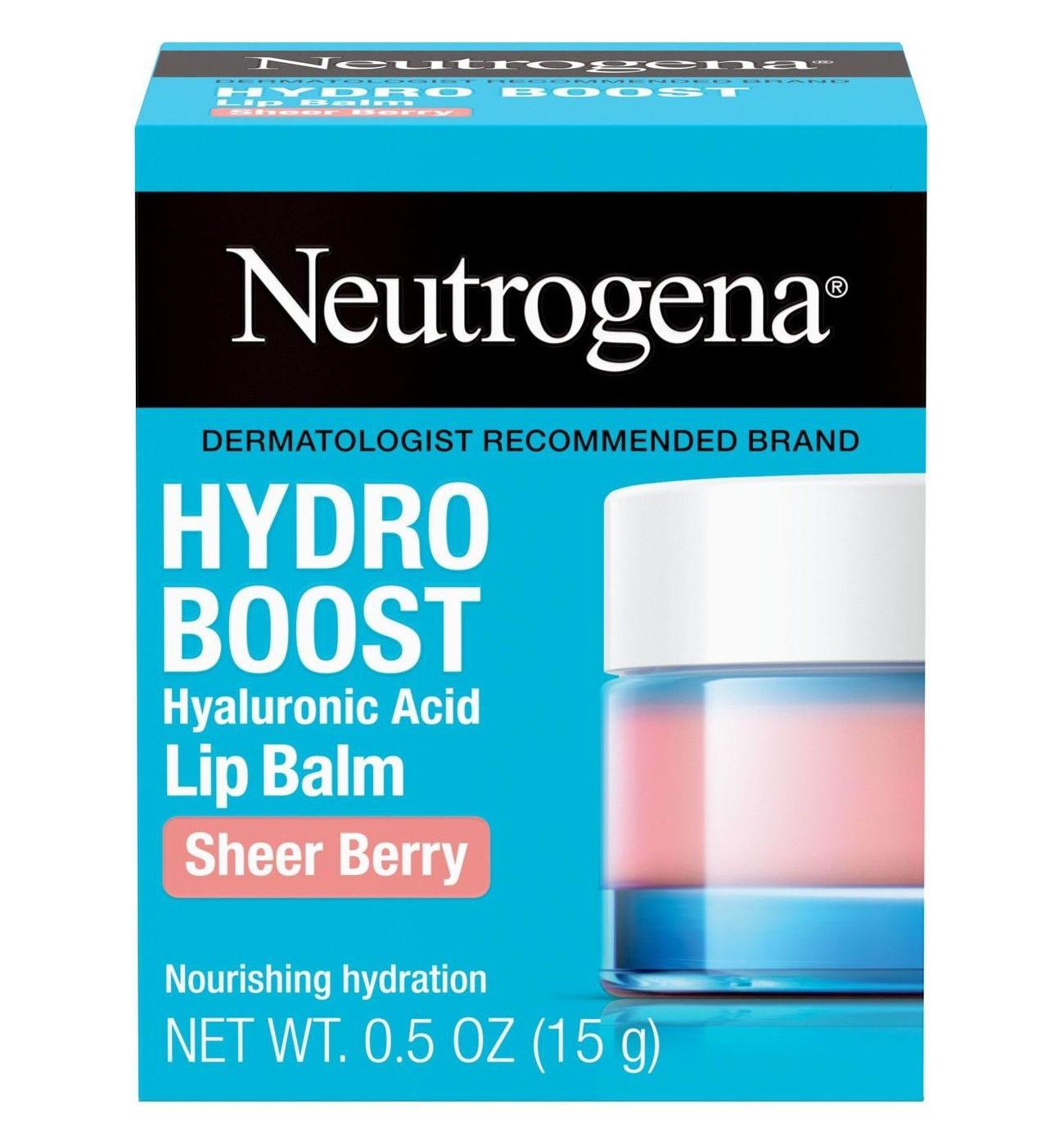 Neutrogena Hydro Boost Hyaluronic Acid Lip Balm - Sheer Berry; image 1 of 8