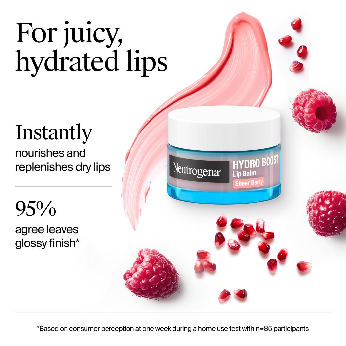 Neutrogena Hydro Boost Hyaluronic Acid Lip Balm - Sheer Berry; image 2 of 8