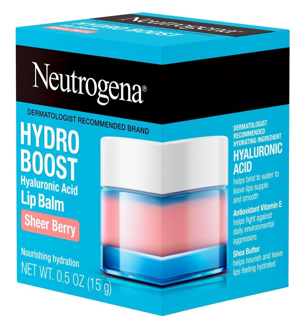 Neutrogena Hydro Boost Hyaluronic Acid Lip Balm - Sheer Berry; image 3 of 8