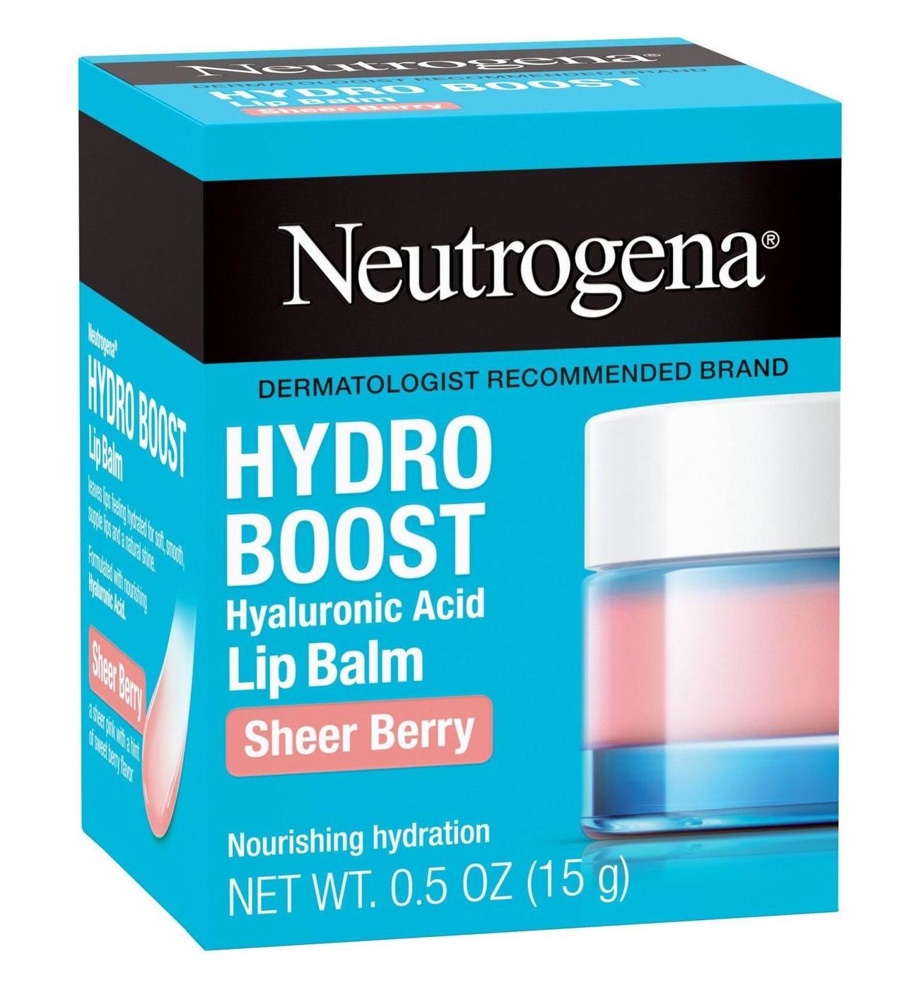 Neutrogena Hydro Boost Hyaluronic Acid Lip Balm - Sheer Berry; image 4 of 8
