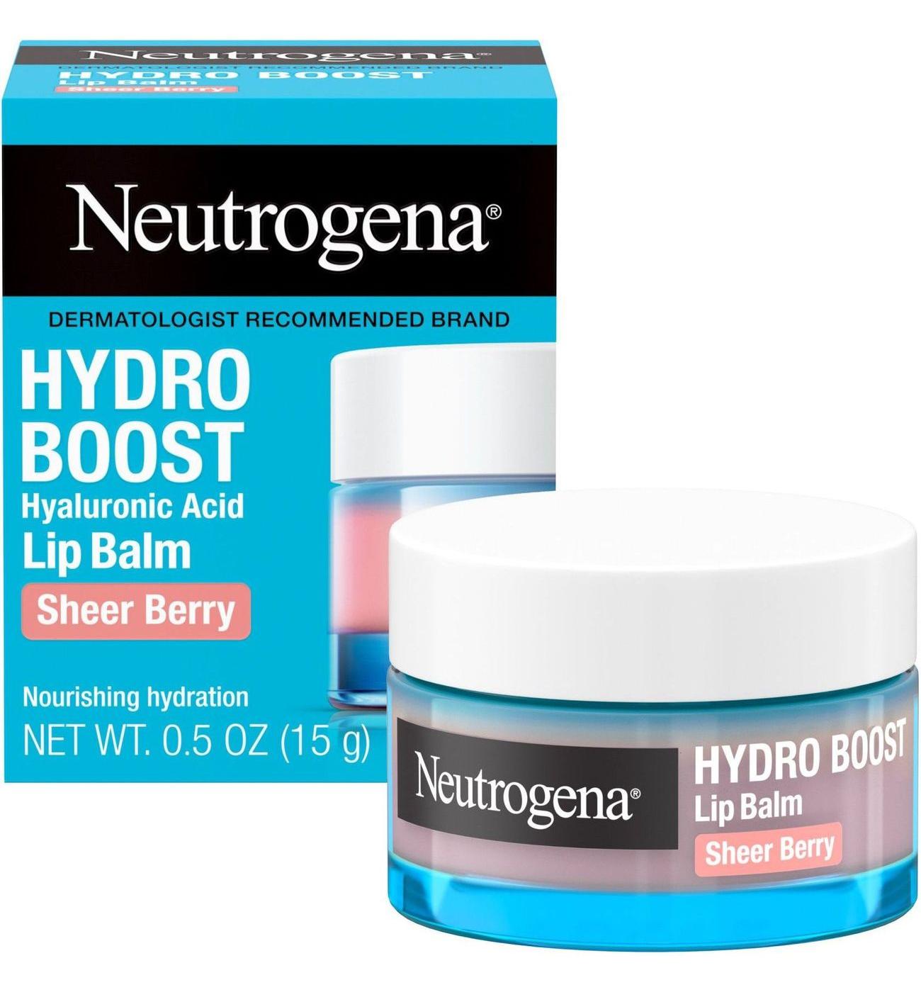Neutrogena Hydro Boost Hyaluronic Acid Lip Balm - Sheer Berry; image 5 of 8
