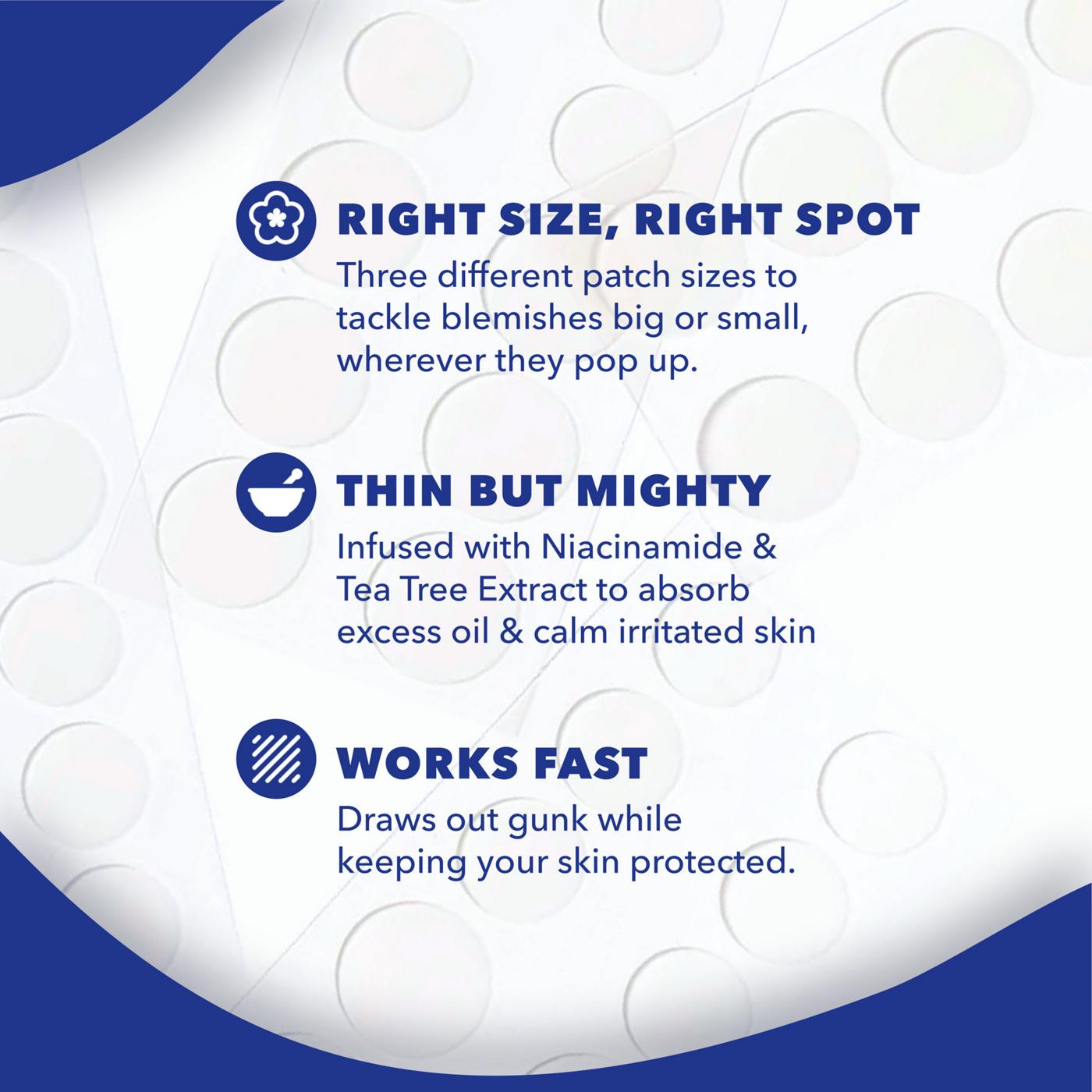 Noxzema Ultimate Clear Hydrocolloid Acne Pimple Patches with Niacinamide & Tea Tree Extract; image 4 of 10