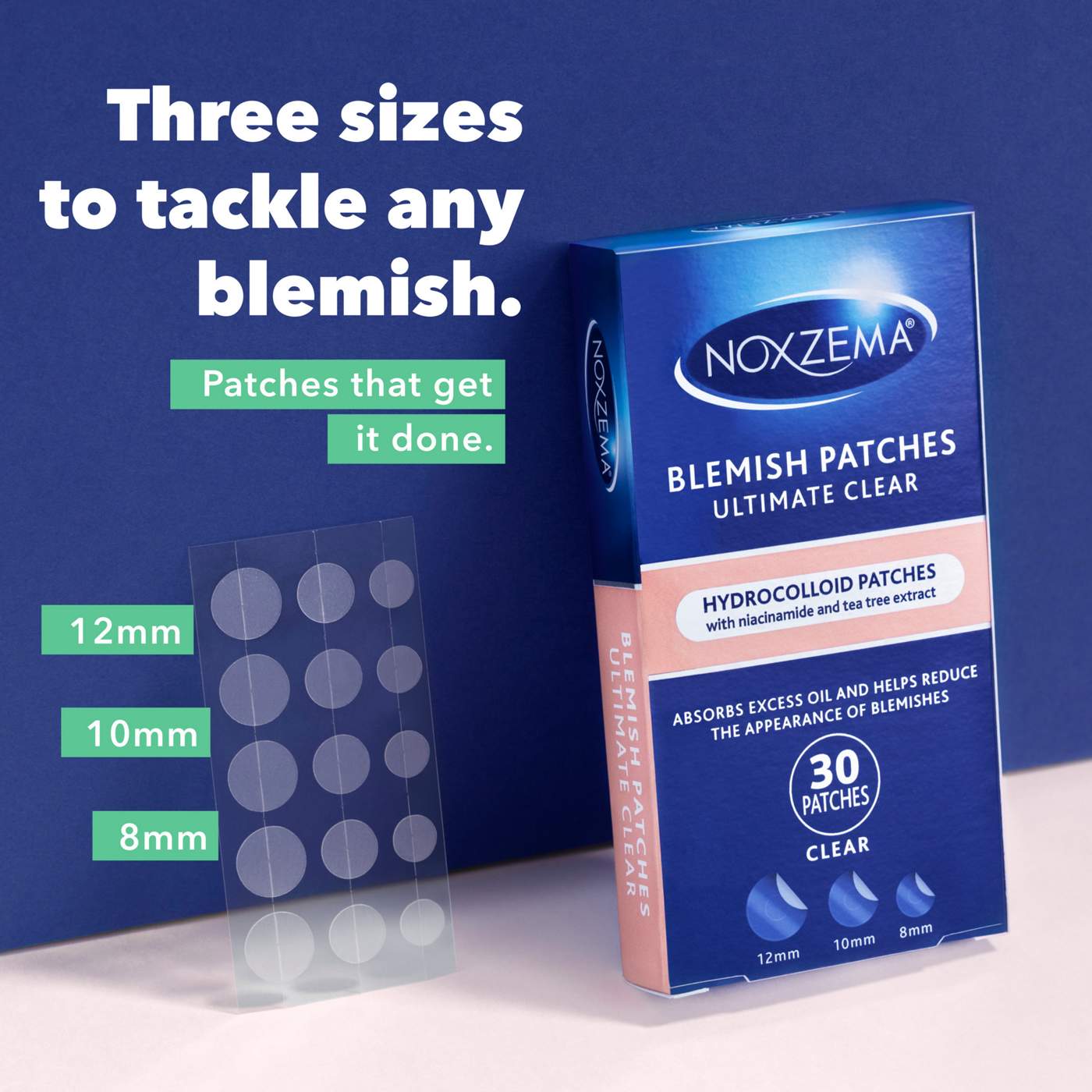 Noxzema Ultimate Clear Hydrocolloid Acne Pimple Patches with Niacinamide & Tea Tree Extract; image 8 of 10