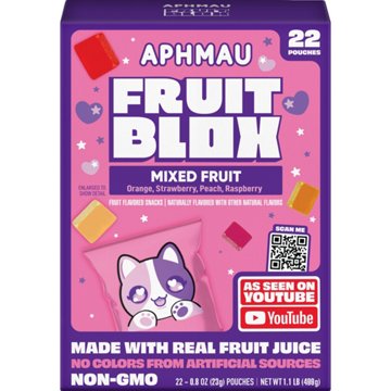 FruitBlox Mixed Fruit Pouches, 22 ct