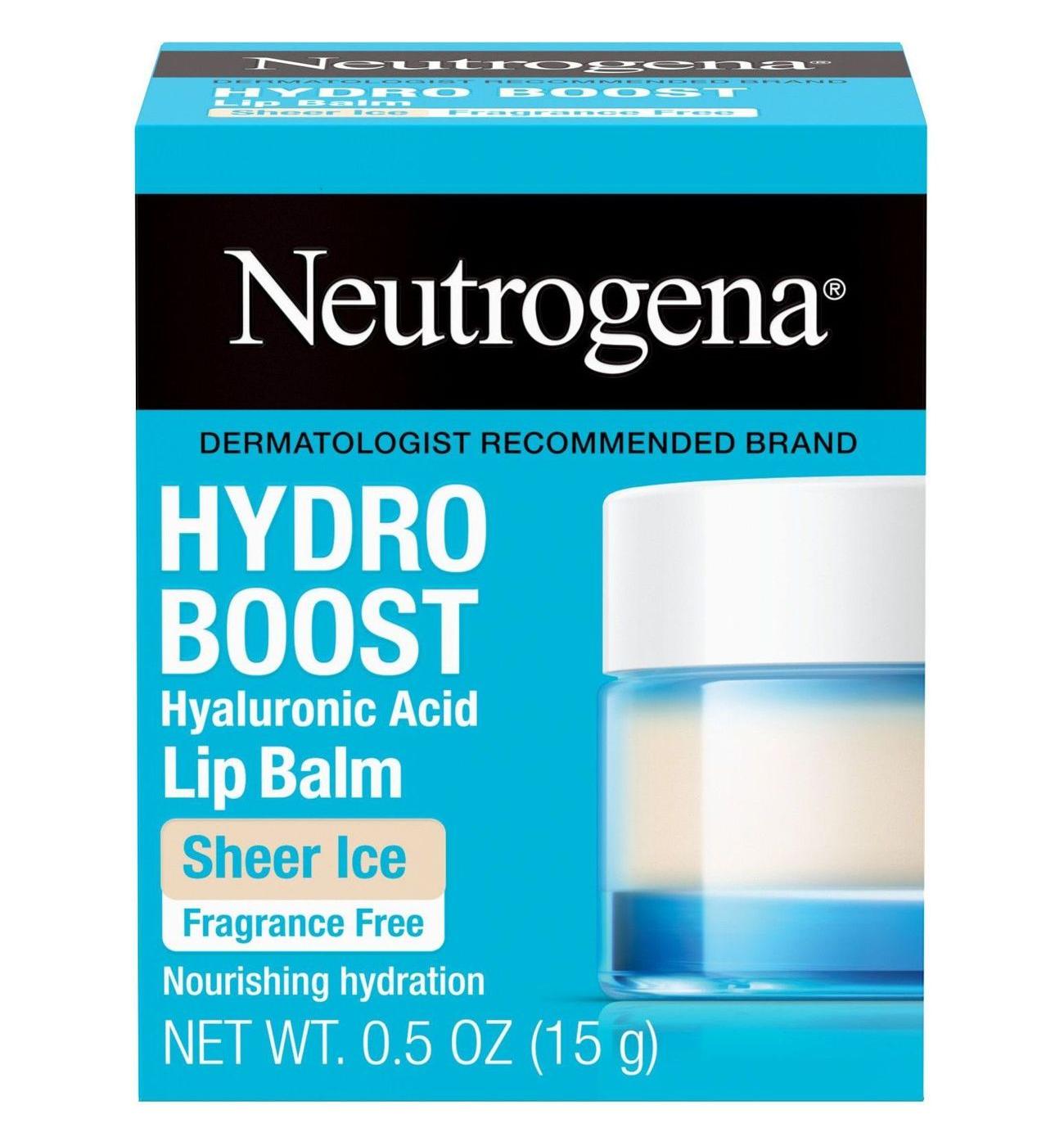 Neutrogena Hydro Boost Hyaluronic Acid Lip Balm - Sheer Ice, Fragrance Free; image 1 of 8