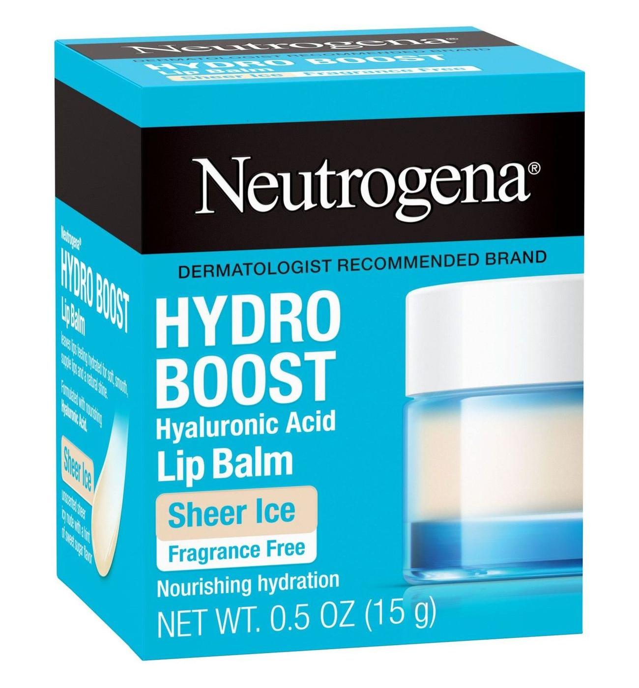 Neutrogena Hydro Boost Hyaluronic Acid Lip Balm - Sheer Ice, Fragrance Free; image 4 of 8