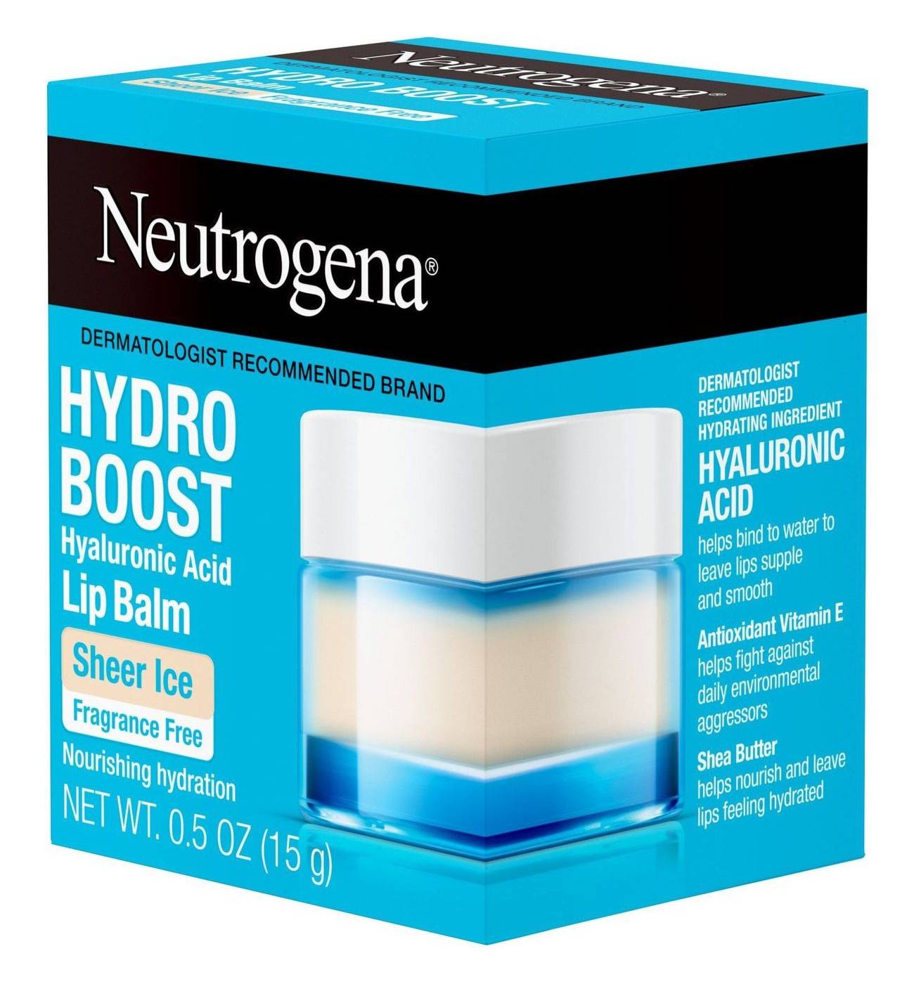 Neutrogena Hydro Boost Hyaluronic Acid Lip Balm - Sheer Ice, Fragrance Free; image 8 of 8