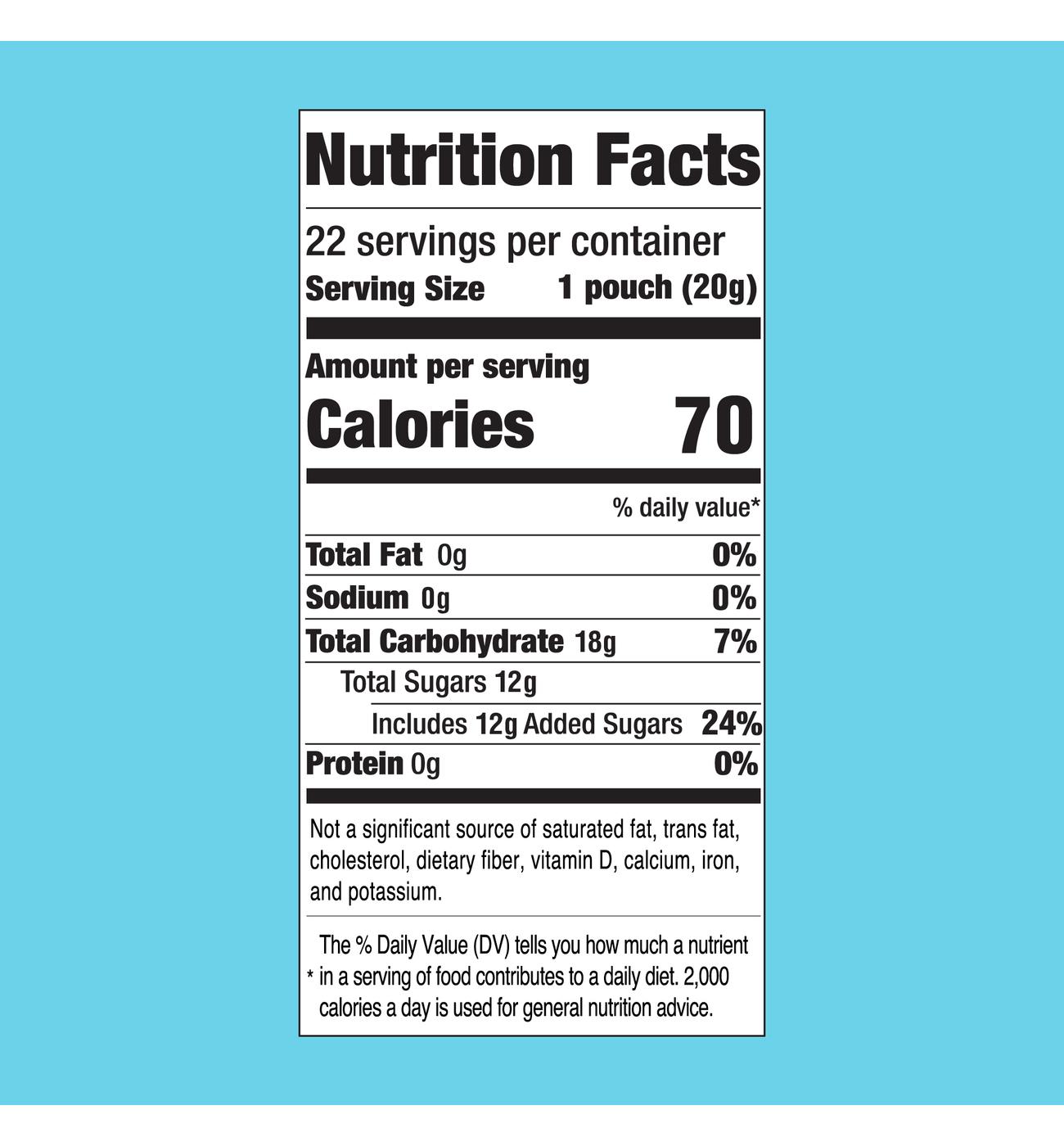 FruitBlox Sours Blue Raspberry & Cherry Snack Pouches; image 4 of 5