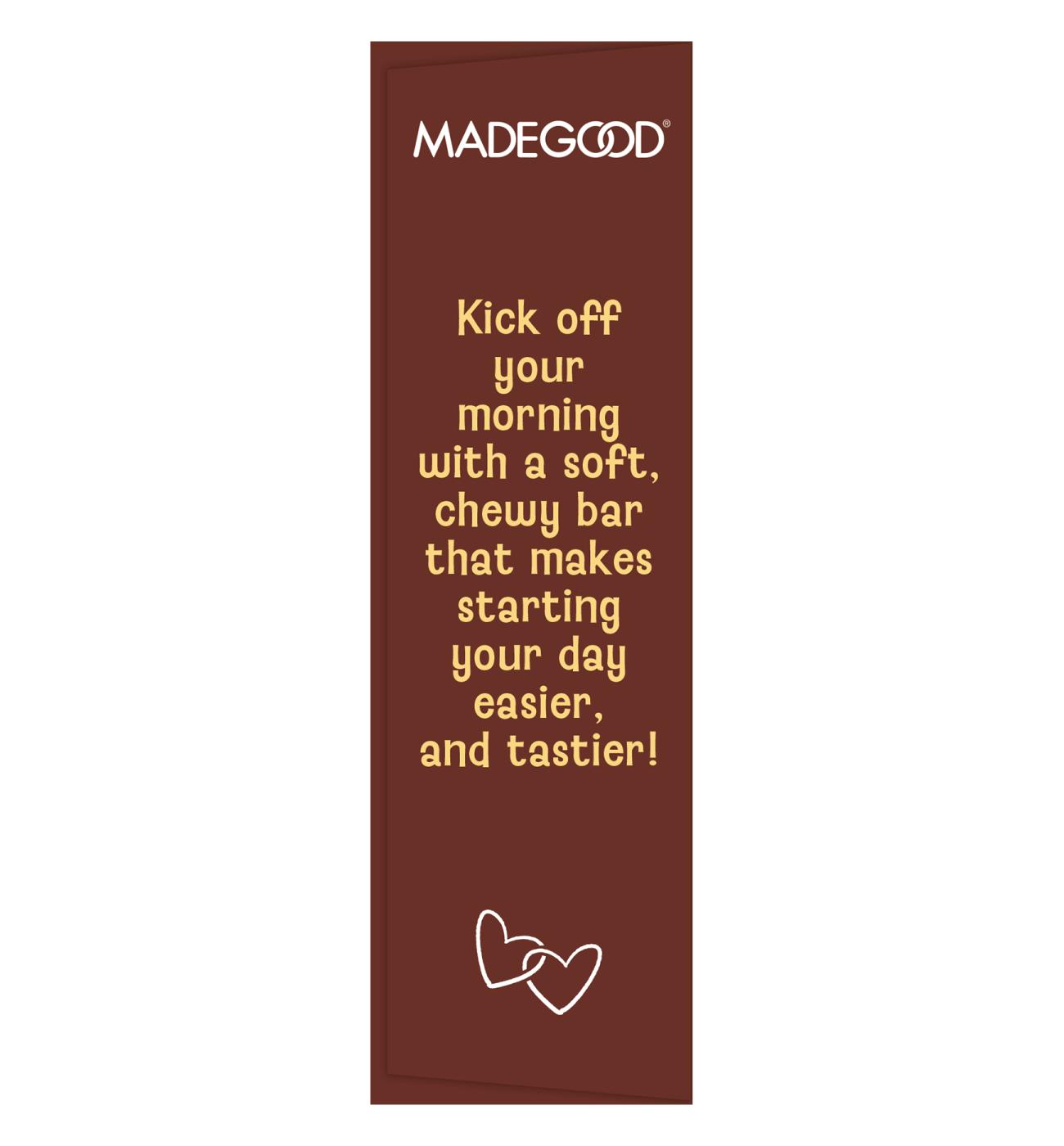 MadeGood Mornings Organic Soft Baked Oat Bars - Chocolate Chip; image 11 of 12