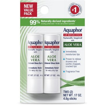 Aquaphor Lip Repair Stick - Aloe Vera, 2 pk
