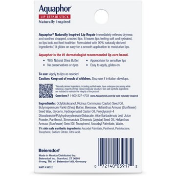 Aquaphor Lip Repair Stick - Aloe Vera, 2 pk