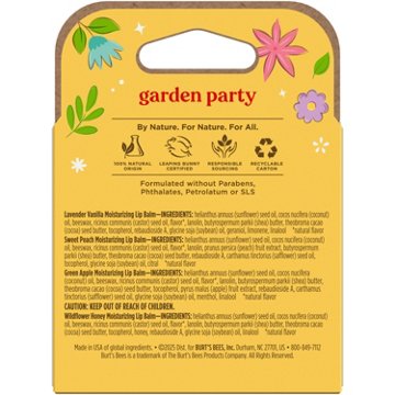 Burt's Bees 100% Natural Moisturizing Lip Balm - Garden Party