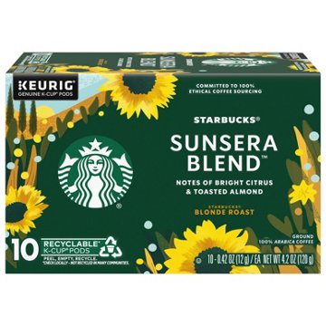 Starbucks Sunsera Blend Blonde Roast Single Serve Coffee Cups