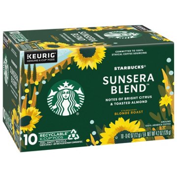 Starbucks Sunsera Blend Blonde Roast Single Serve Coffee Cups