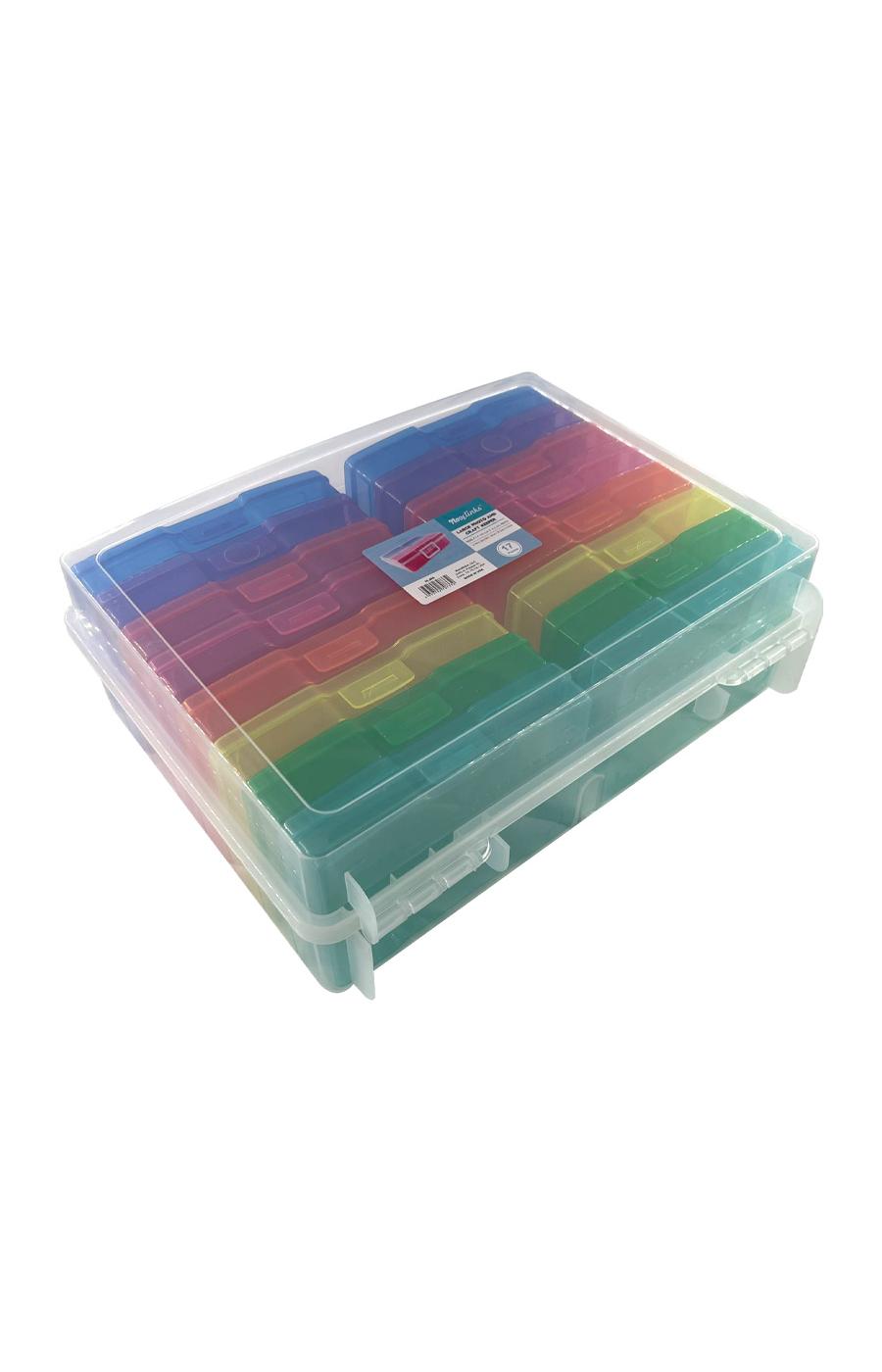 Novelinks Lot De 24 Boîtes Photo 4x6 - Boîtes De Rangement Photos Multicolores, Capacité 2400 Photos, Idéal Pour Classer Souvenirs Et Artisanat