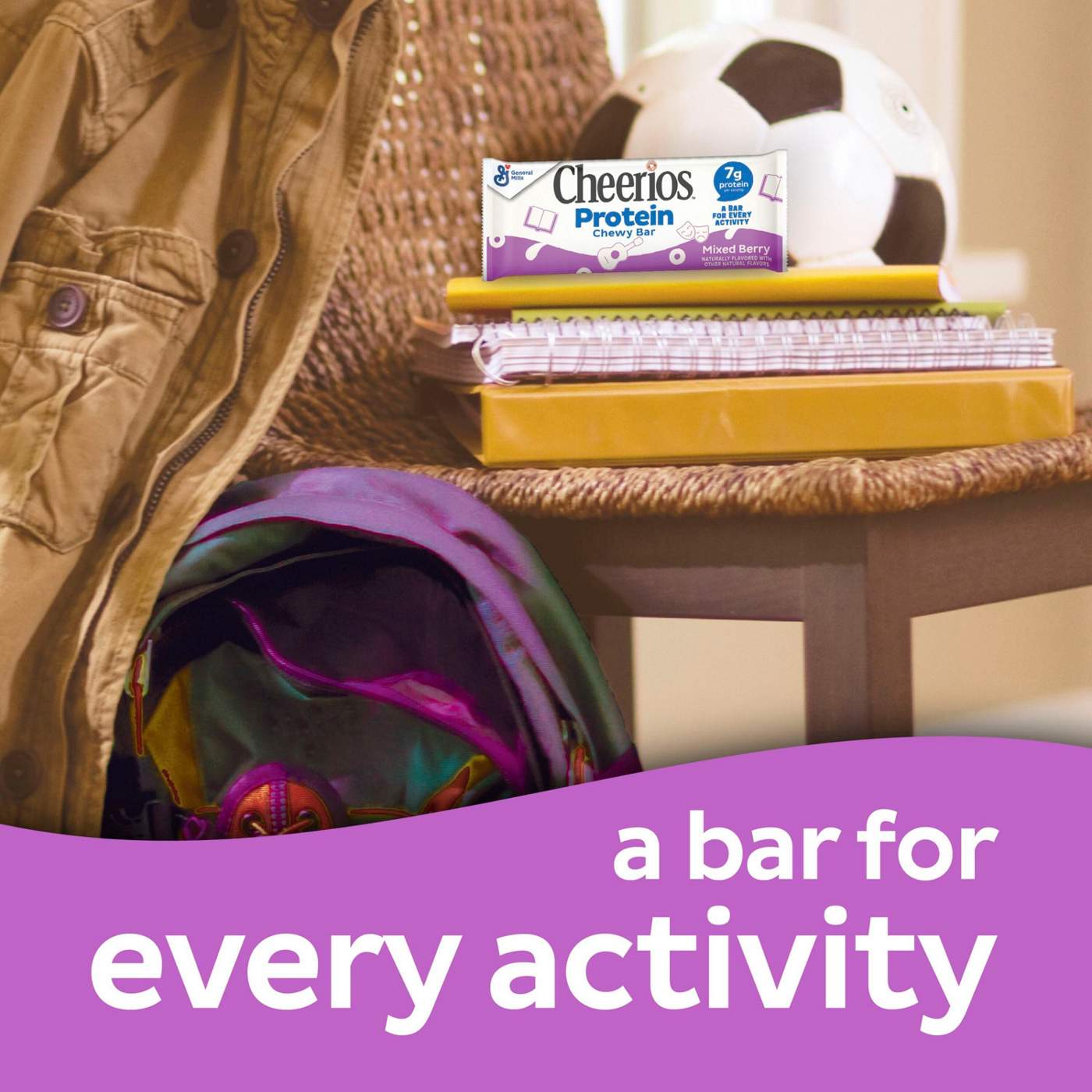 General Mills Cheerios 7g Protein Chewy Bars - Mixed Berry; image 3 of 4