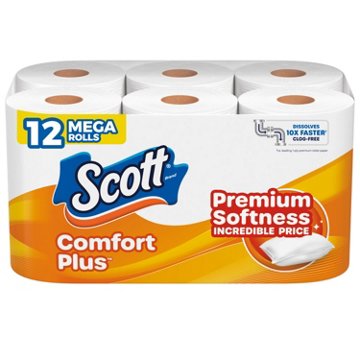 Scott Comfort Plus 1-Ply Toilet Paper Mega Rolls