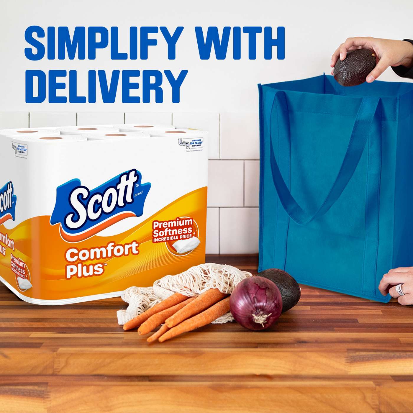 Scott Comfort Plus 1-Ply Toilet Paper Mega Rolls; image 6 of 7