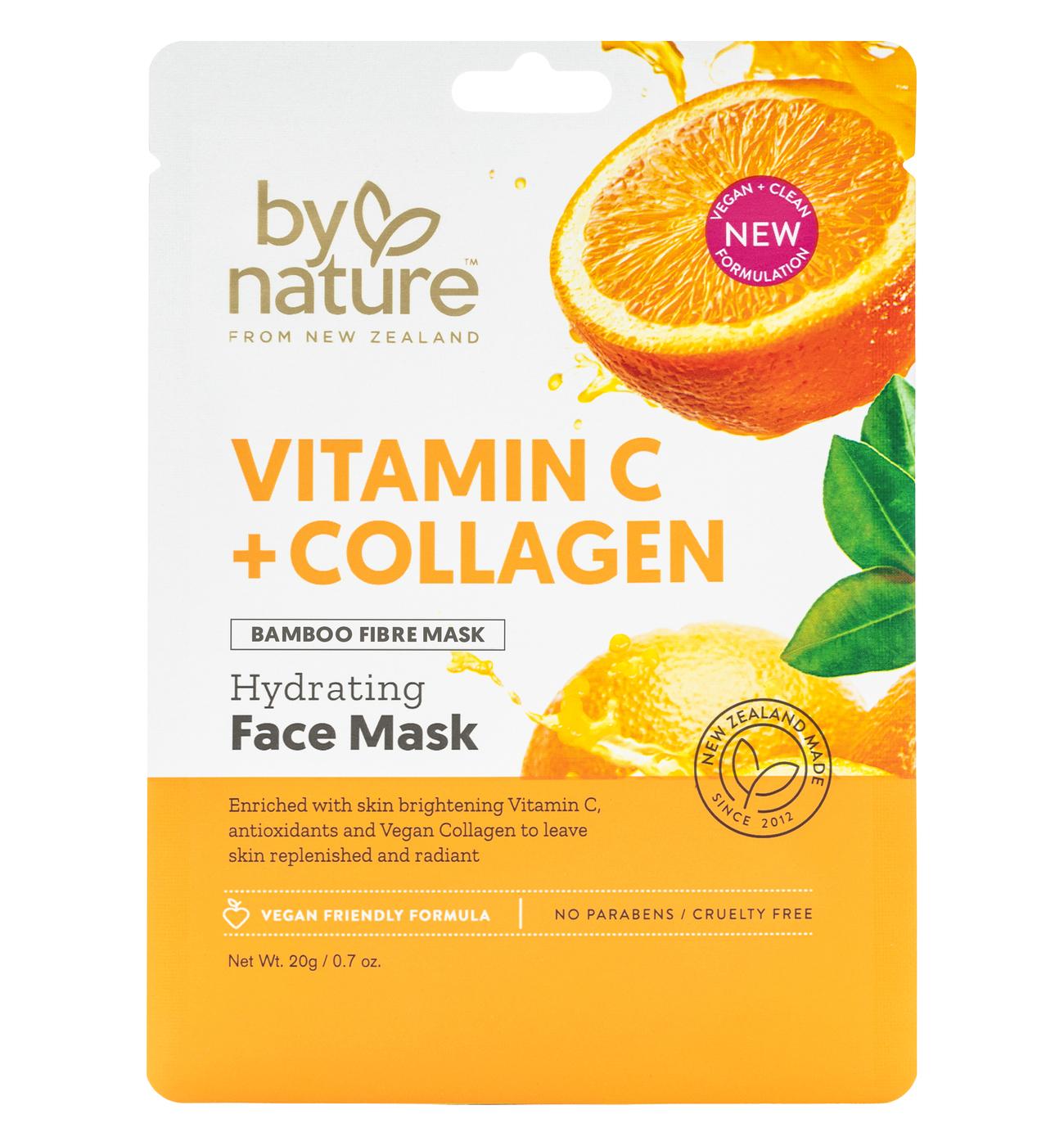 By Nature Hydrating Face Sheet Mask with Vitamin C & Collagen; image 1 of 2
