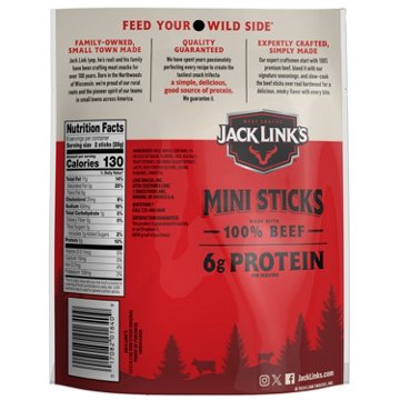 Jack Link's MrBeast 6g Protein Mini Beef Jerky Sticks - Original, 12 ct