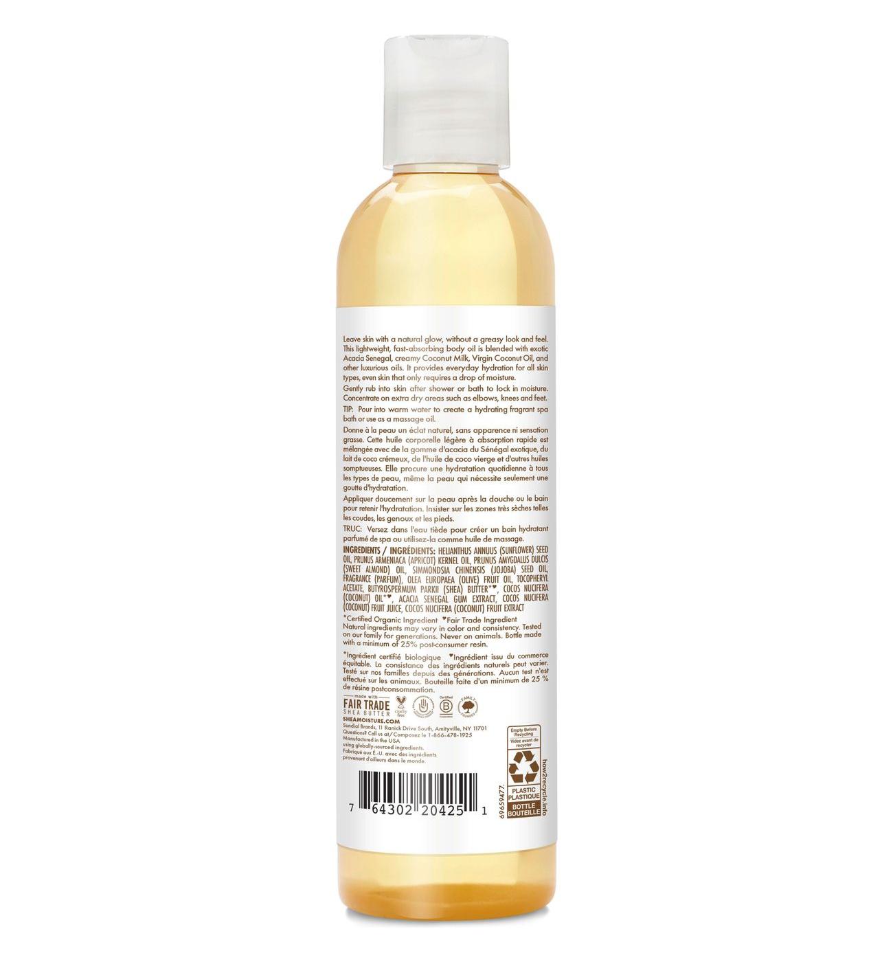 Shea Moisture Virgin Coconut Oil Daily Hydration Body Oil; image 2 of 2