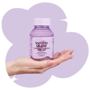 Lemme Glow Hair, Skin & Nails Biotin & Collagen Gummies
