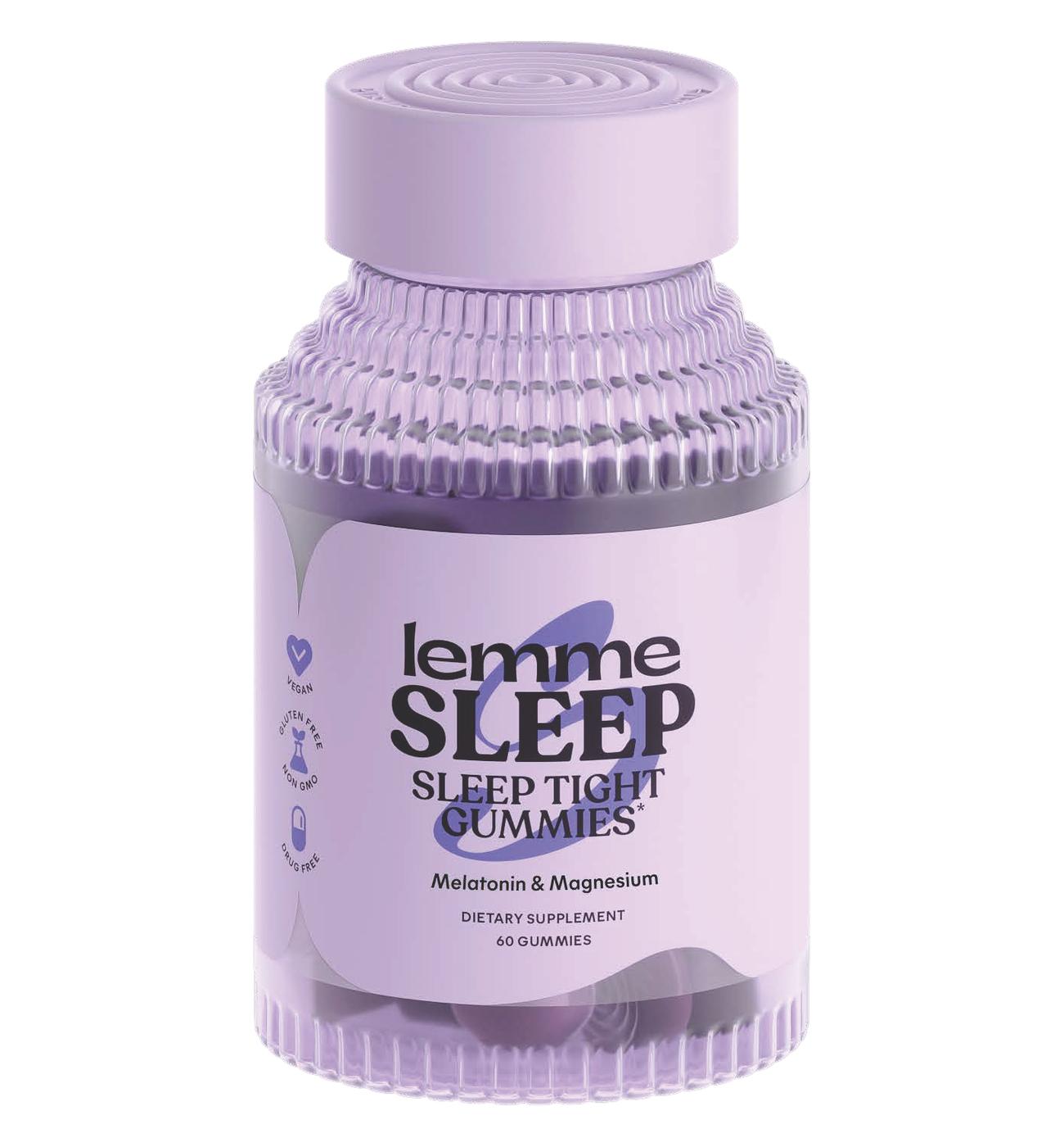 Lemme Sleep Tight Melatonin & Magnesium Gummies - Shop Sleep