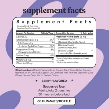 Lemme Sleep Tight Melatonin & Magnesium Gummies