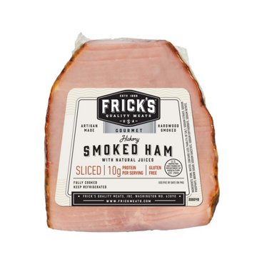 Frick's Hickory Smoked Sliced Ham - Natural Juices 