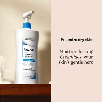 Suave Advanced Healing Hand & Body Lotion with Ceramides - Extra Dry Skin, 28 oz
