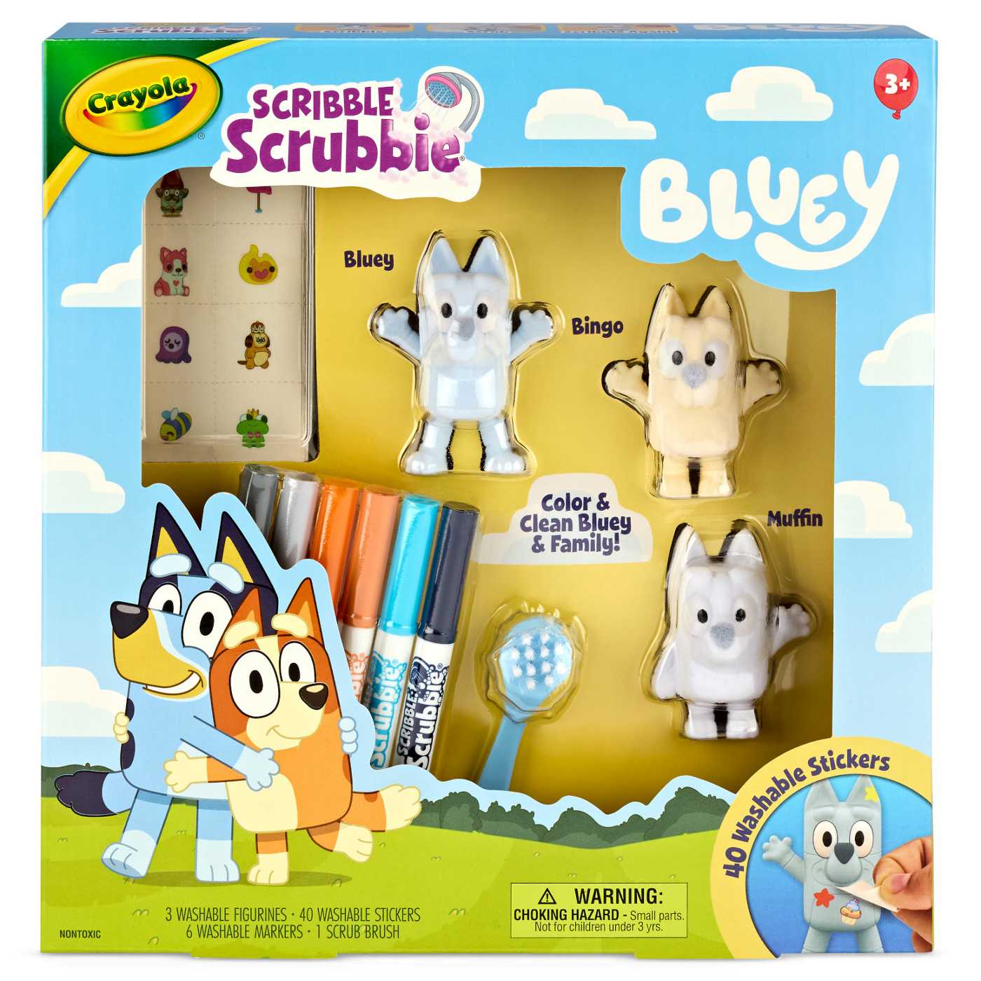 Crayola Bluey Scribble Scrubbies, 3 ct; image 1 of 4