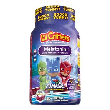 Lil Critters PJ Masks Power Heros Kids Melatonin Gummies, 60 ct