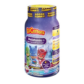 Lil Critters PJ Masks Power Heros Kids Melatonin Gummies, 60 ct