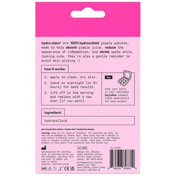 Starface Hydro-Star Pink Pimple Patches, 32 ct